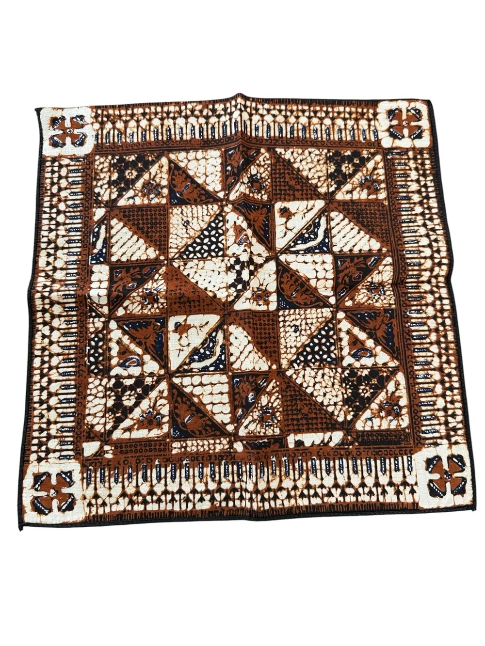 Batik Print Table Linen Set 13 Pc 1 Runner 6 Placemats 6 Napkins